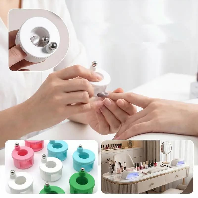 Strumento magnetico per unghie effetto occhio di gatto, ventosa per perline di vetro e bacchetta magnetica rotante per un nail art perfetto in salone o a casa
