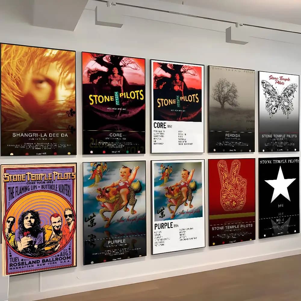 Pop Rock Band S-Stone Temple Pilots Poster Arte autoadesiva Ingresso Ristorante Decorazione da parete Pittura artistica