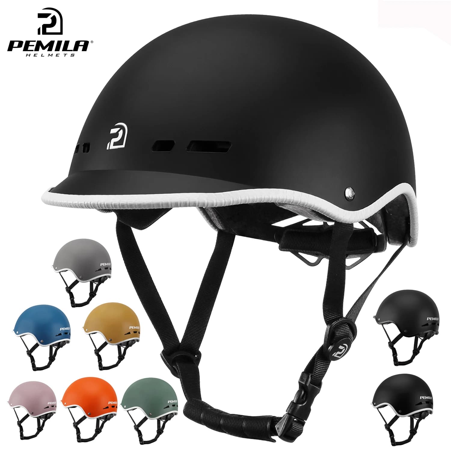 PEMILA Bike helmet Adult cycling helmet Urban commuters Bike helmets Scooter Skate Road MTB Riding helmet