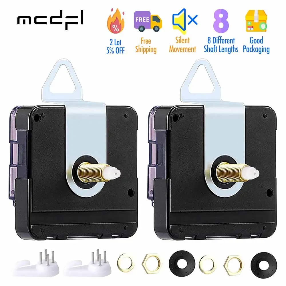 MCDFL Mechanism quartz do-da-te silent wall clock Central movement kit for machinery Sweep table clock Long tree clock