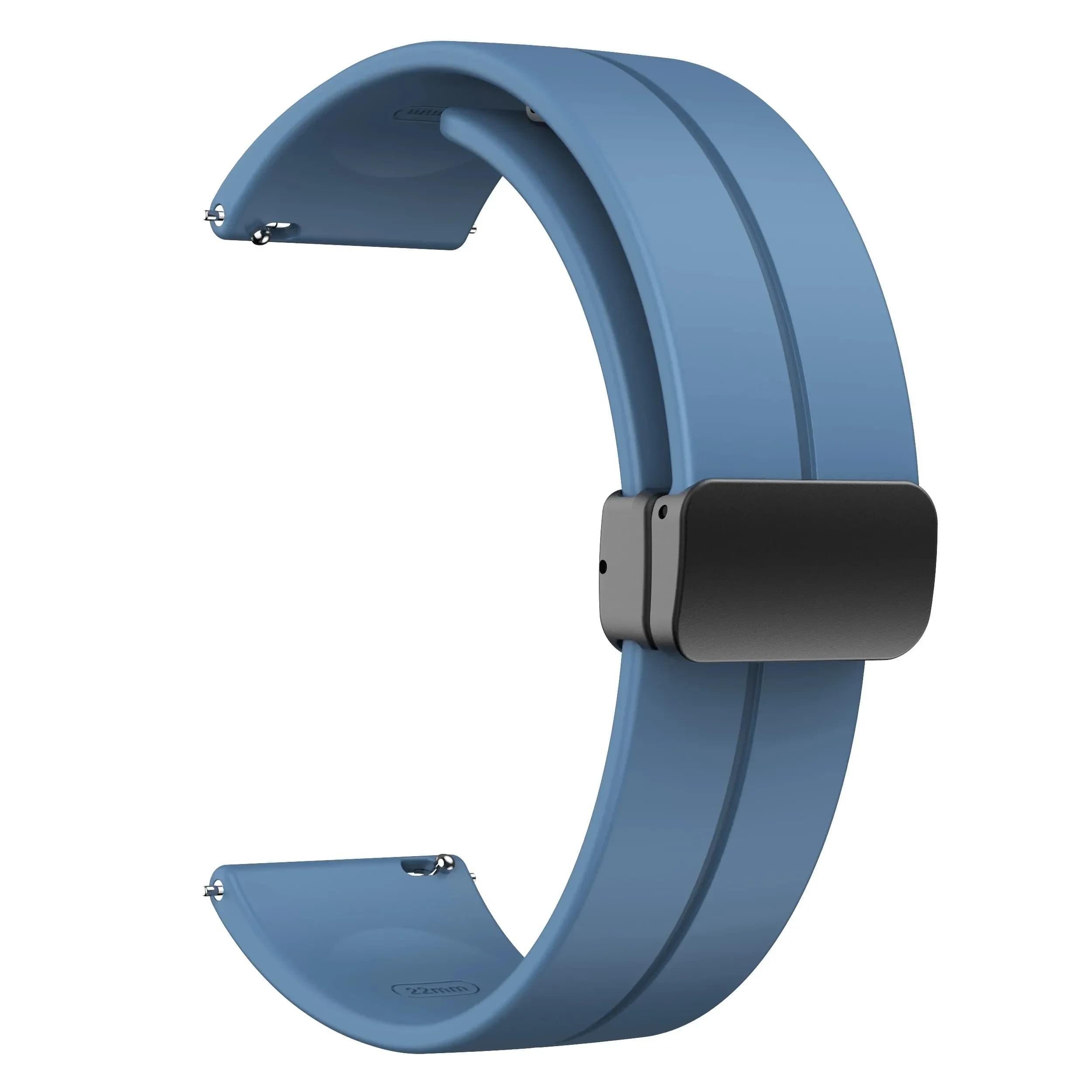 Silicone magnetic strap with 20 mm 22 mm D closure for Samsung Galaxy Watch