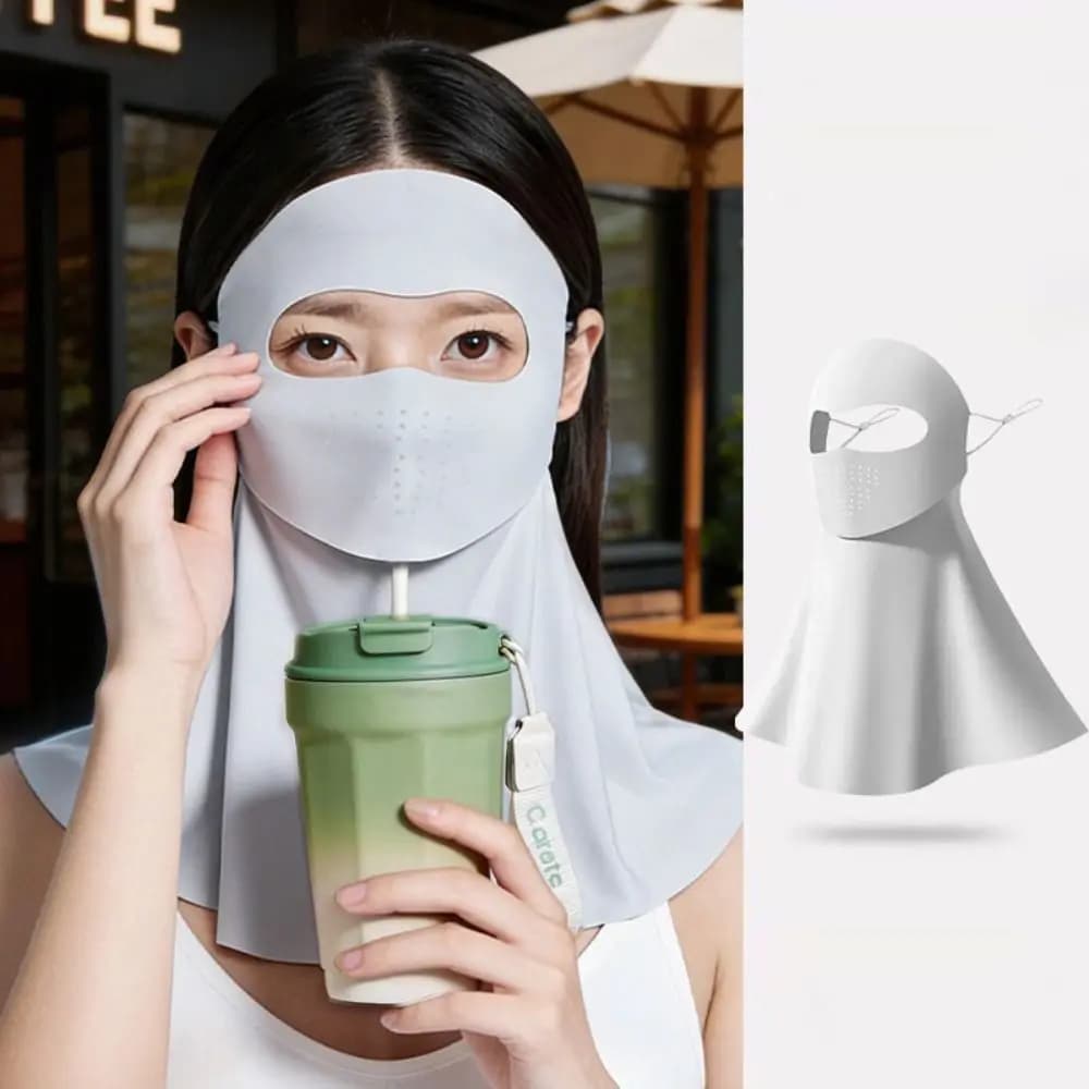 Summer Drink Water Design Cycling Mask Dust-proof Breathable Face Protecting Mask Anti-UV Cooling Sun Protection Mask