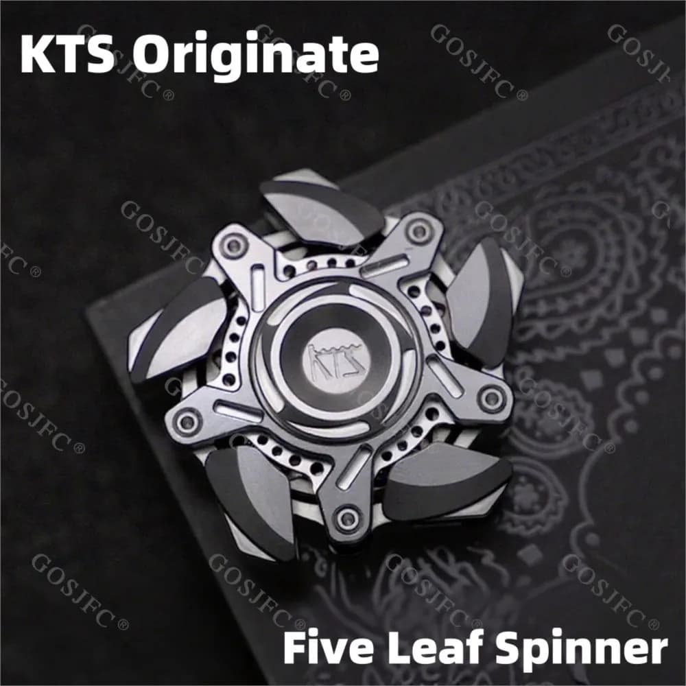 KTS Originate Five Leaf Spinner Fidget Spinner Lucido Zirconio Fidget Giocattoli per adulti EDC