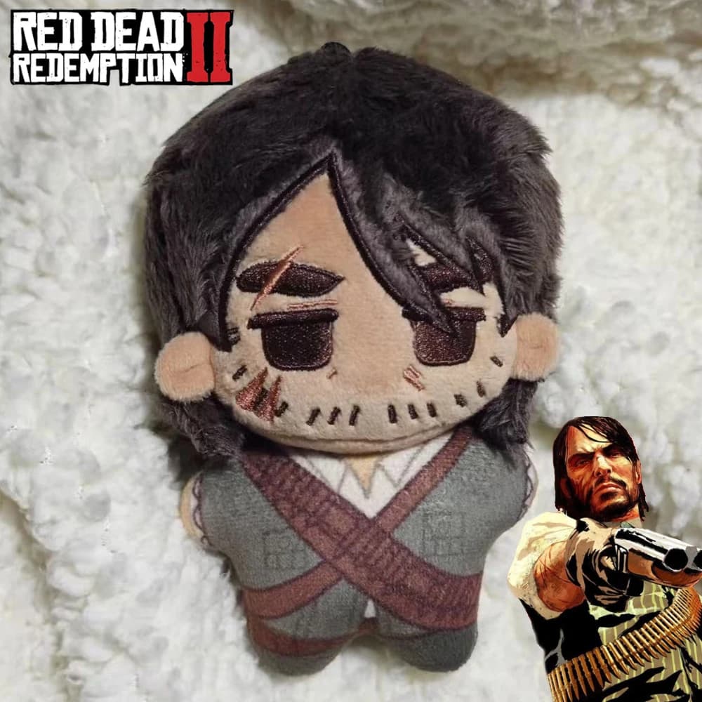 Game Red Dead Redemption 2 John Marston Cosplay Cotton Doll Plush Stuffed Dolls Unisex Backpack Decoration Accessory Props