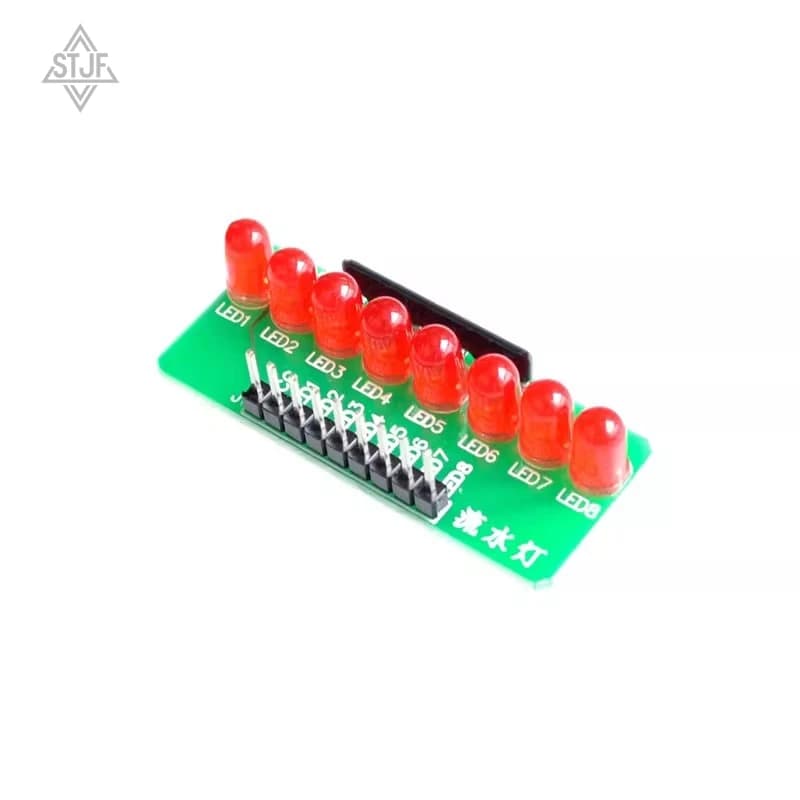 STJF 8-way lamp with running water effect for horse racing, 5 mm LED module, MCU modules for smart car accessories Arduino
