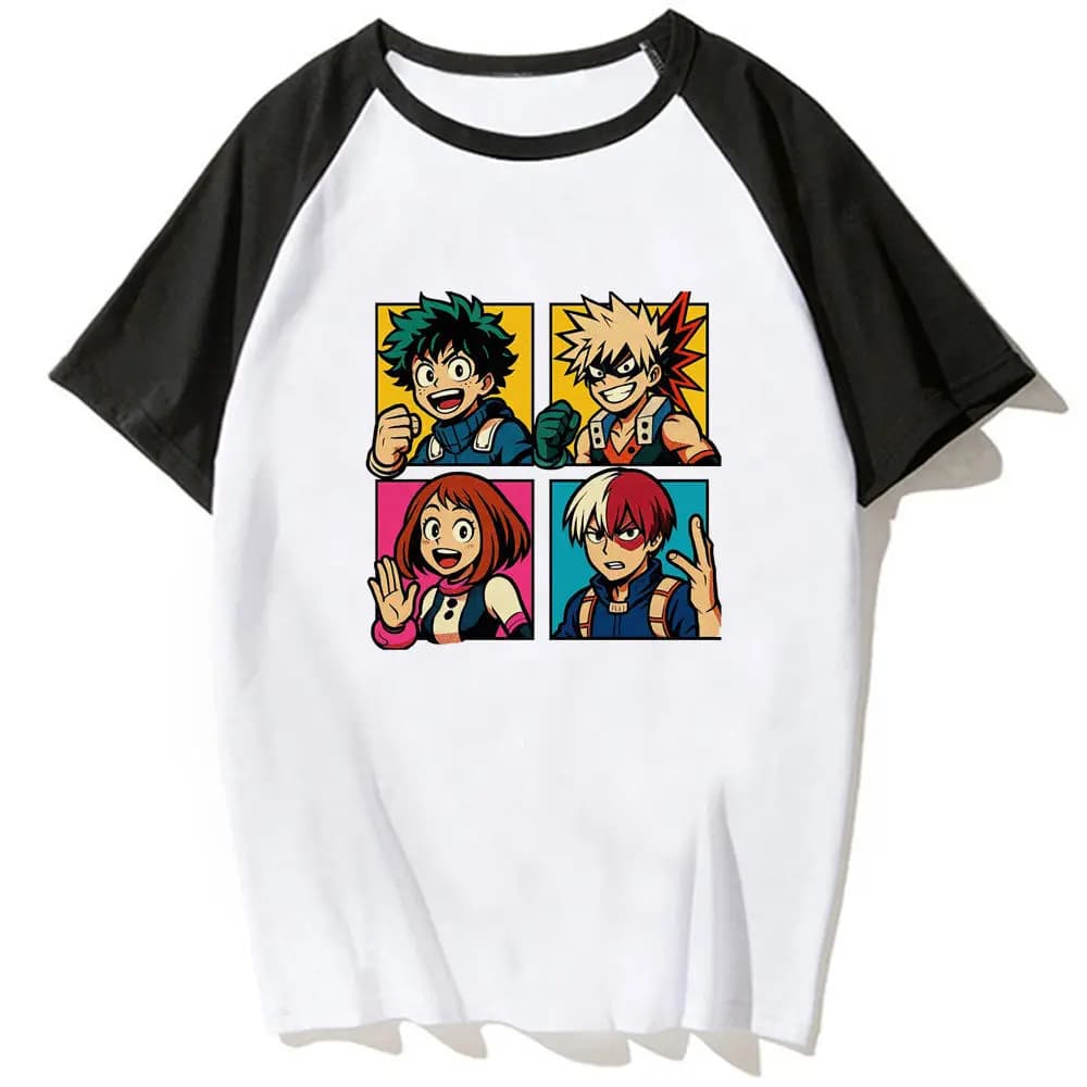 My Hero Academia t shirt women Comfortable Colorful Retro streetwear t-shirt anime harajuku Pastel Psychedelic Graphic Classic