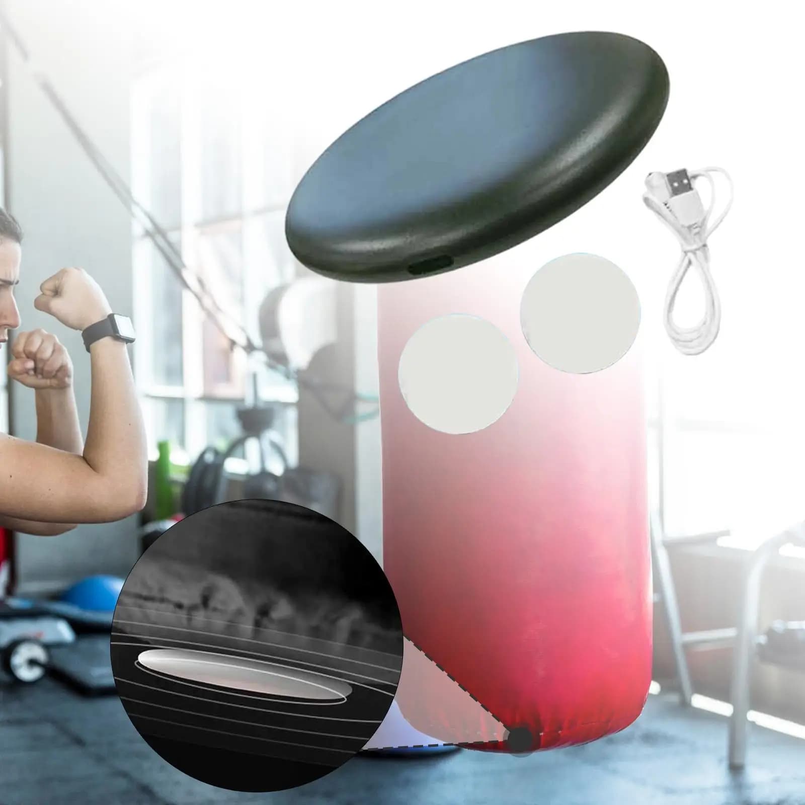 Boxing bag with Intelligent Force Tracker, Power Analyzer, Portable Dynamometer for Karate, Sanda and Adult Exercises