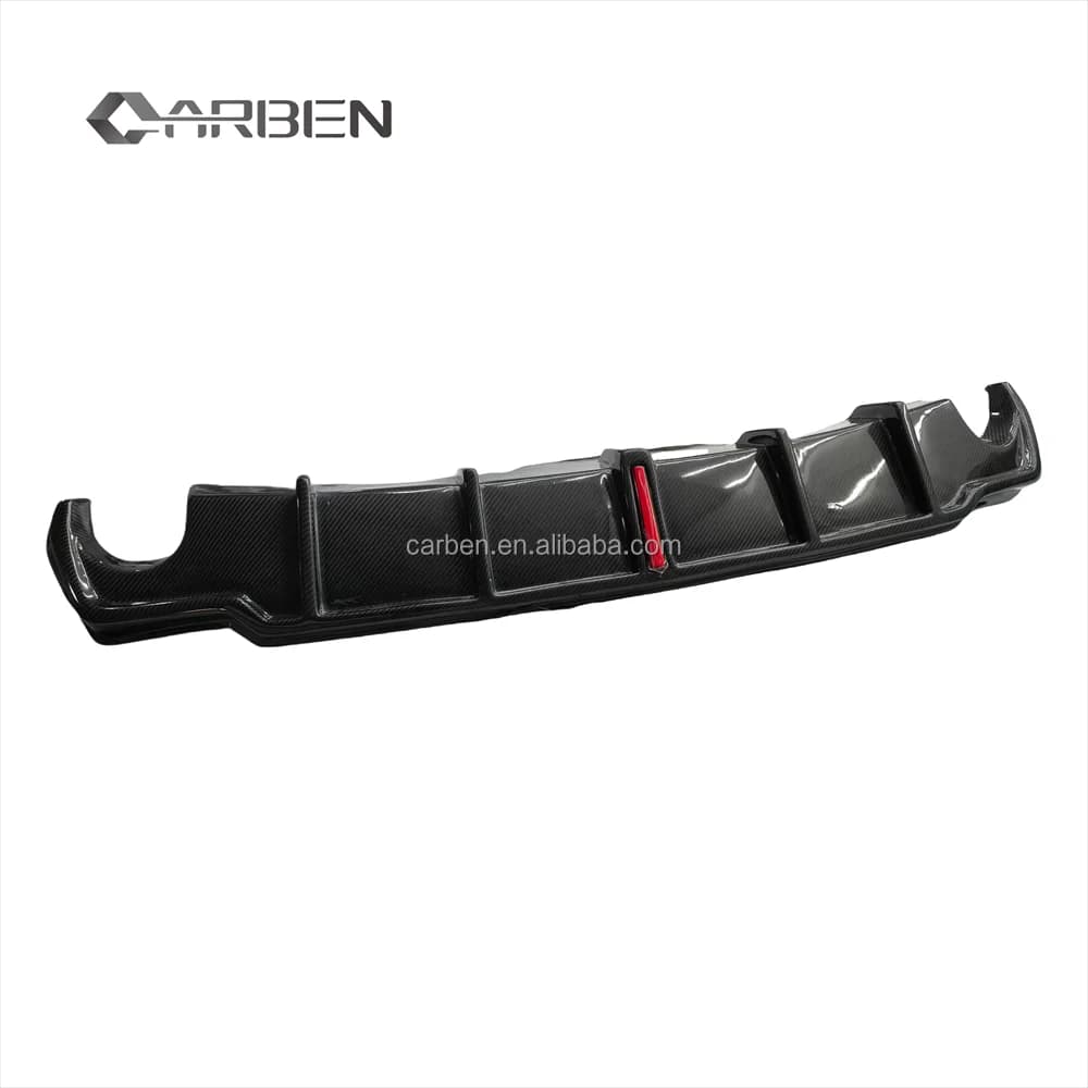 High Quality New Carbon Fiber Rear Diffusers with Lights for Lexus IS250c IS300c IS350c Coupe