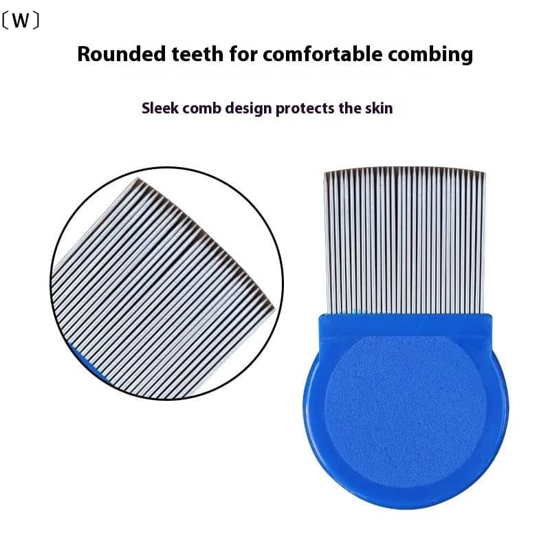 maveraWtrones6 Pz/set Pet Pulci Pettine Testa In Acciaio Inox Pidocchi Pettine Dente Fine Cani Gatti Toelettatura Pettini Dematting Strumento Pet Caspa Pettini
