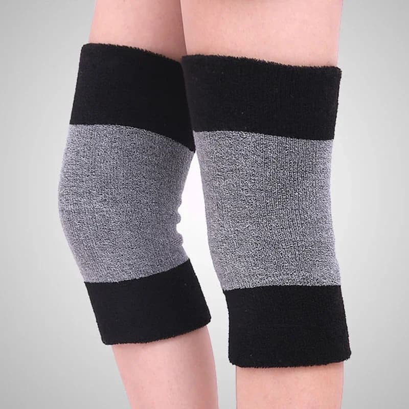 1 paio = 2 pezzi donna uomo inverno ginocchiere manica gamba lana cashmere addensare legging calza calda termica sci ciclismo ginocchiera