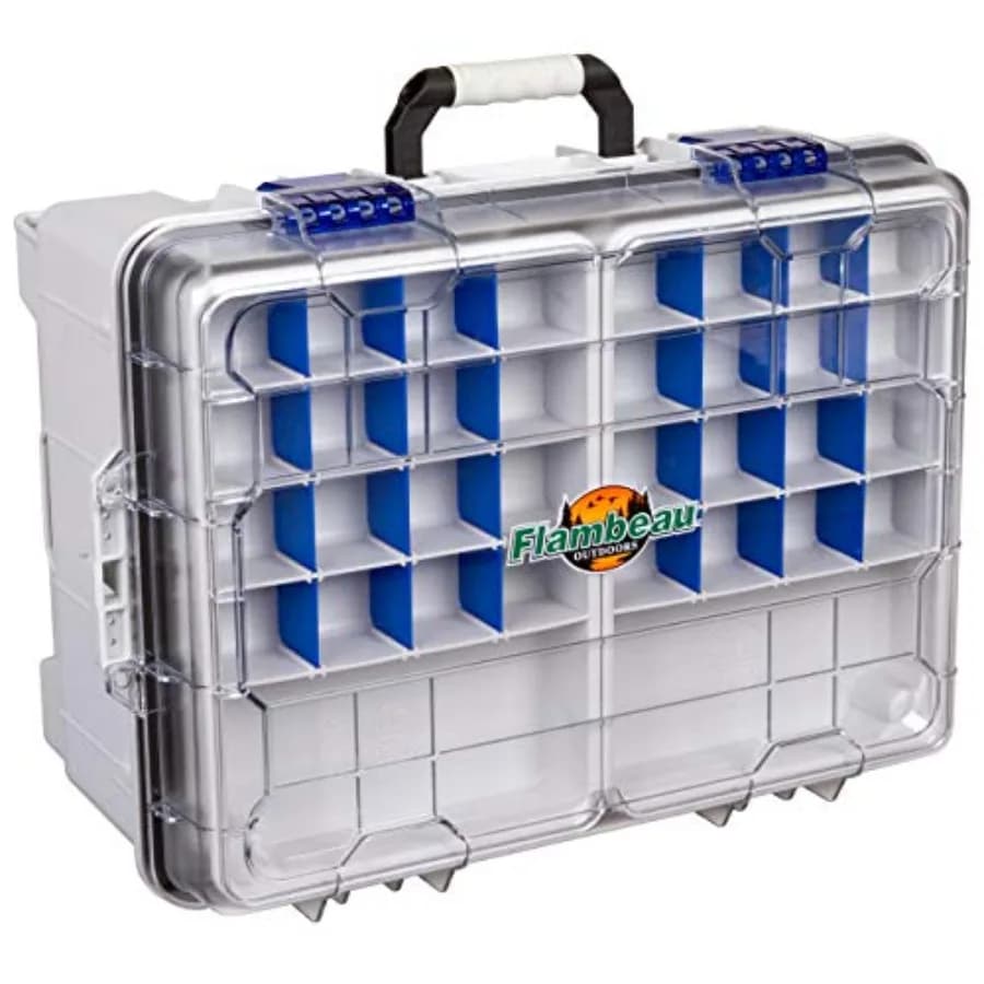 Outdoors 4000WPBC Tackle Box - Sistema di Borse Porta Attrezzatura HD Impermeabili, 2 Contenitori Rimovibili Impermeabili, Borsa Galleggiante, Pesca