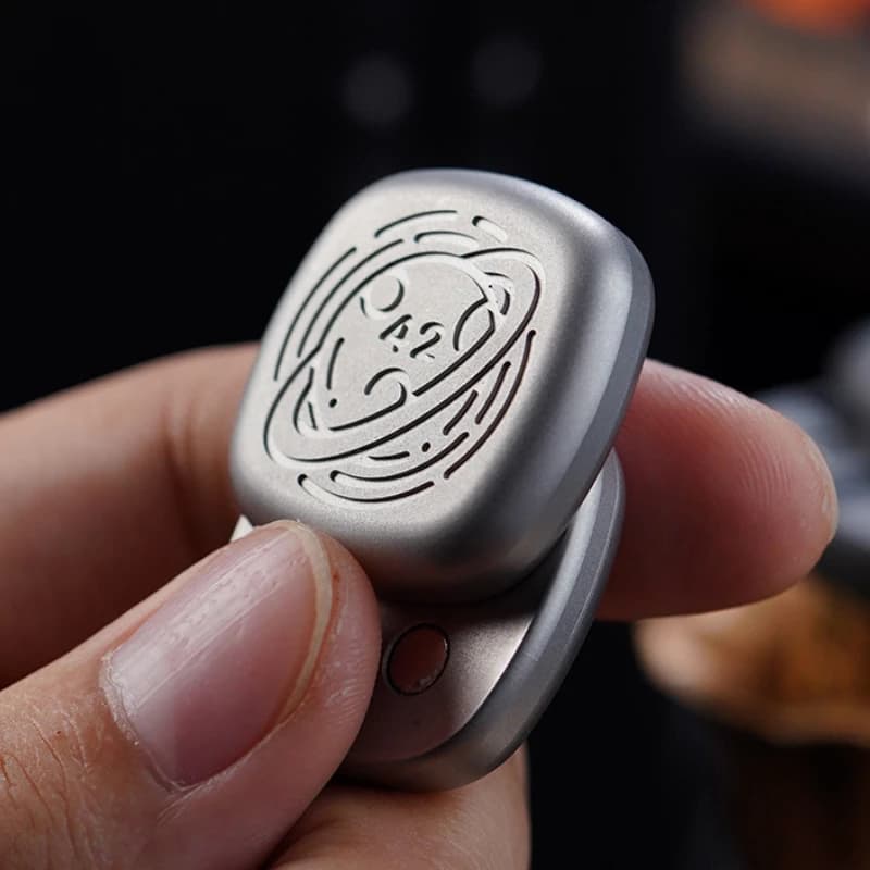 Carta di spinta magnetica Piastra di spinta Cursore meccanico Moneta tattile EDC Metallo Alleviare il giocattolo antistress Antistress Mini Fidget Lure