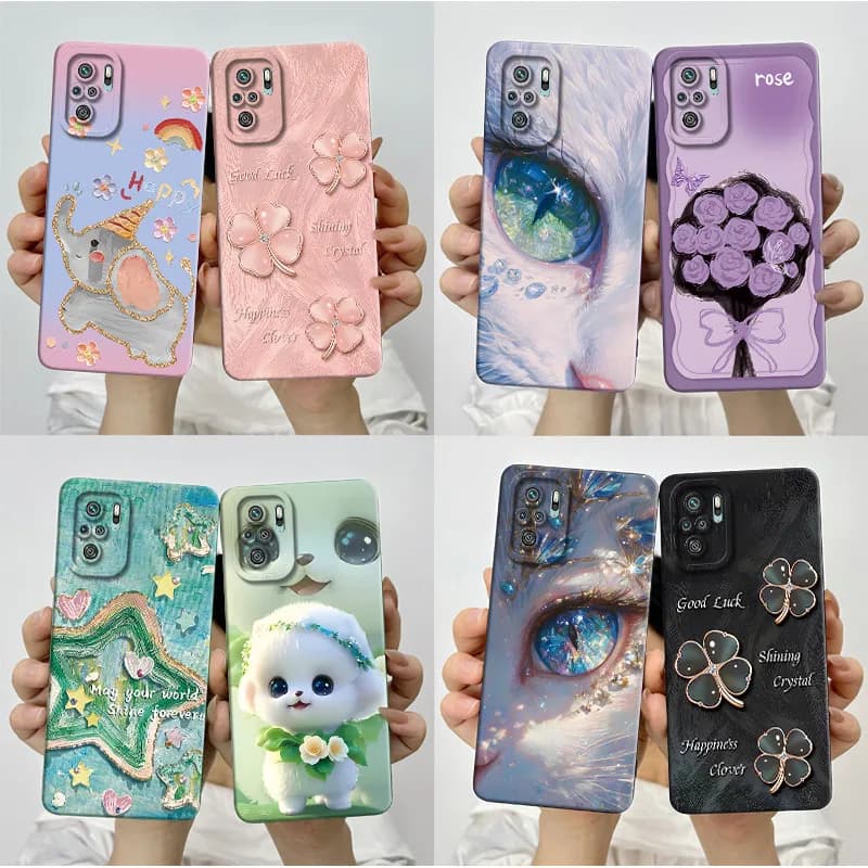 Per Xiaomi Poco M5S 4G Cassa Del Telefono Bella Farfalla Fiore Del Silicone Morbido TPU Borsette Per Xiaomi PocoM5S M 5S Anti-Shock Funda copertura