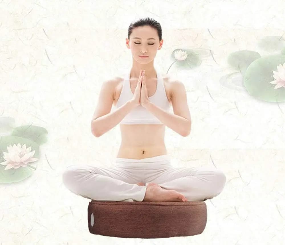 Smokeless Moxibustion Cushion Set, Moxa Cone Burner Box Moxibustion Sit Chair for Mild Moxibustion Meditation Yoga Relax