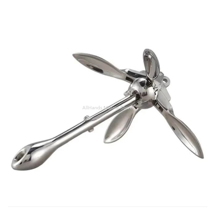 Marine Hardware Folding Anchor 316 Stainless Steel Grapnel Folding Boat Anchor