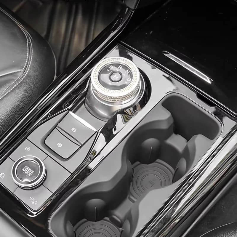 Per Ford Explorer 2020-2025: Tappetino in Silicone per Portabicchieri, Modifica Interna, Pannello Centrale del Cambio, Assorbimento degli Urti, Antiscivolo