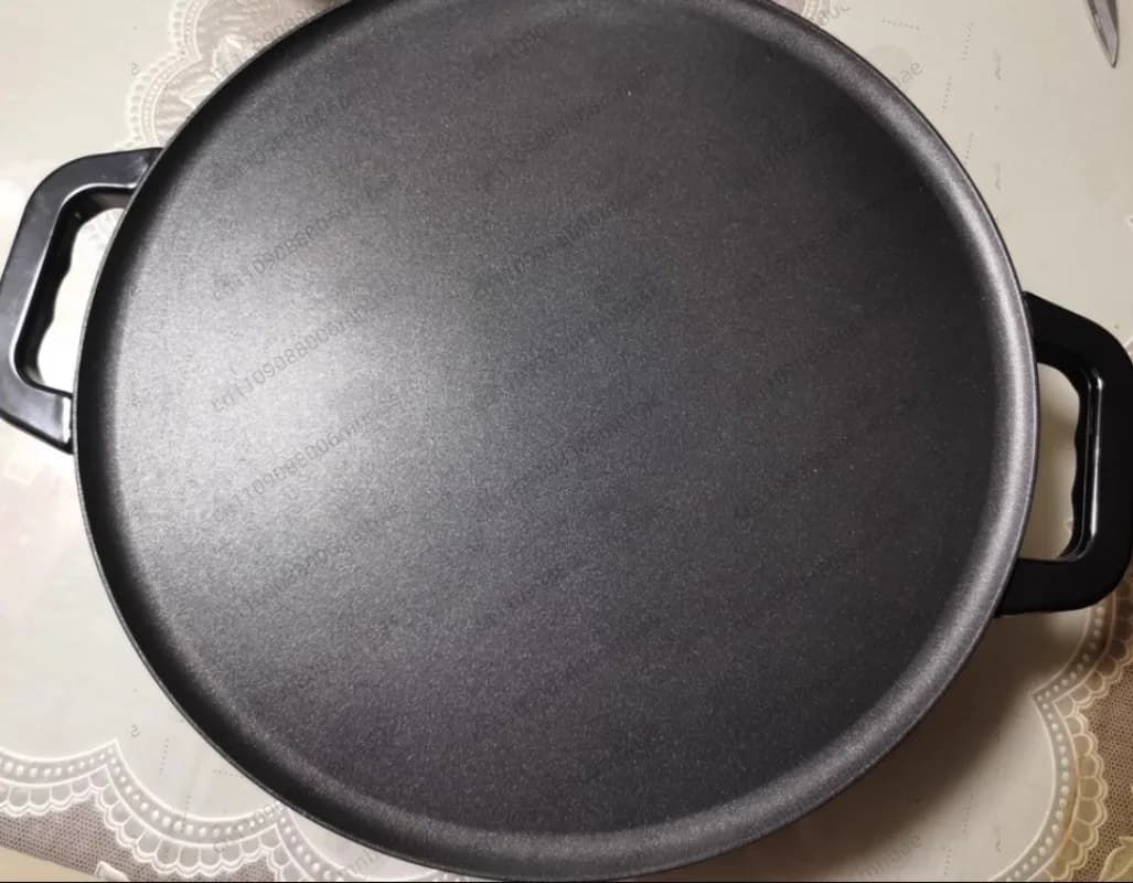 Padella Elettrica Commerciale Antiaderente, Piastra Elettrica per Cottura, Macchina per Pancake Domestica Rotonda