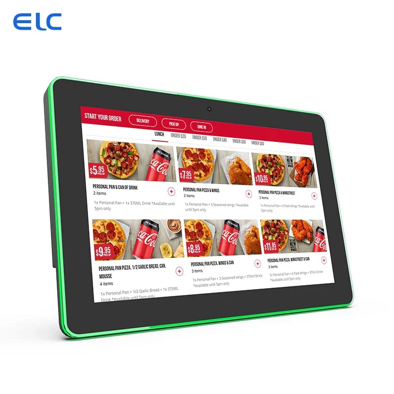 WA1052T 10.1 12.1 15.6 23 pollici digitale POE LCD Android Tablet industriale All Mount Touch Screen montato a parete Android Tablet Poe