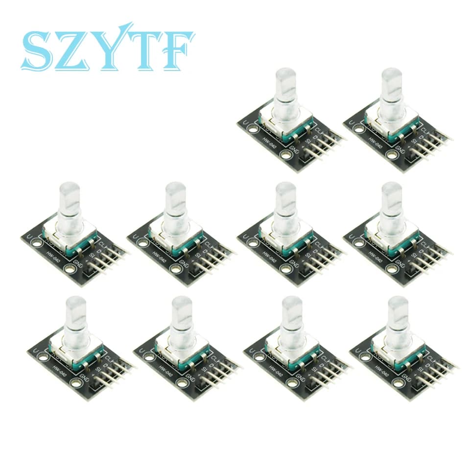 1-10PCS Modulo Encoder Rotativo Da 360 Gradi KY-040 Scheda di Sviluppo Sensore di Mattoni con Tappo Manopola Potenziometro KIT FAI DA TE per Arduino