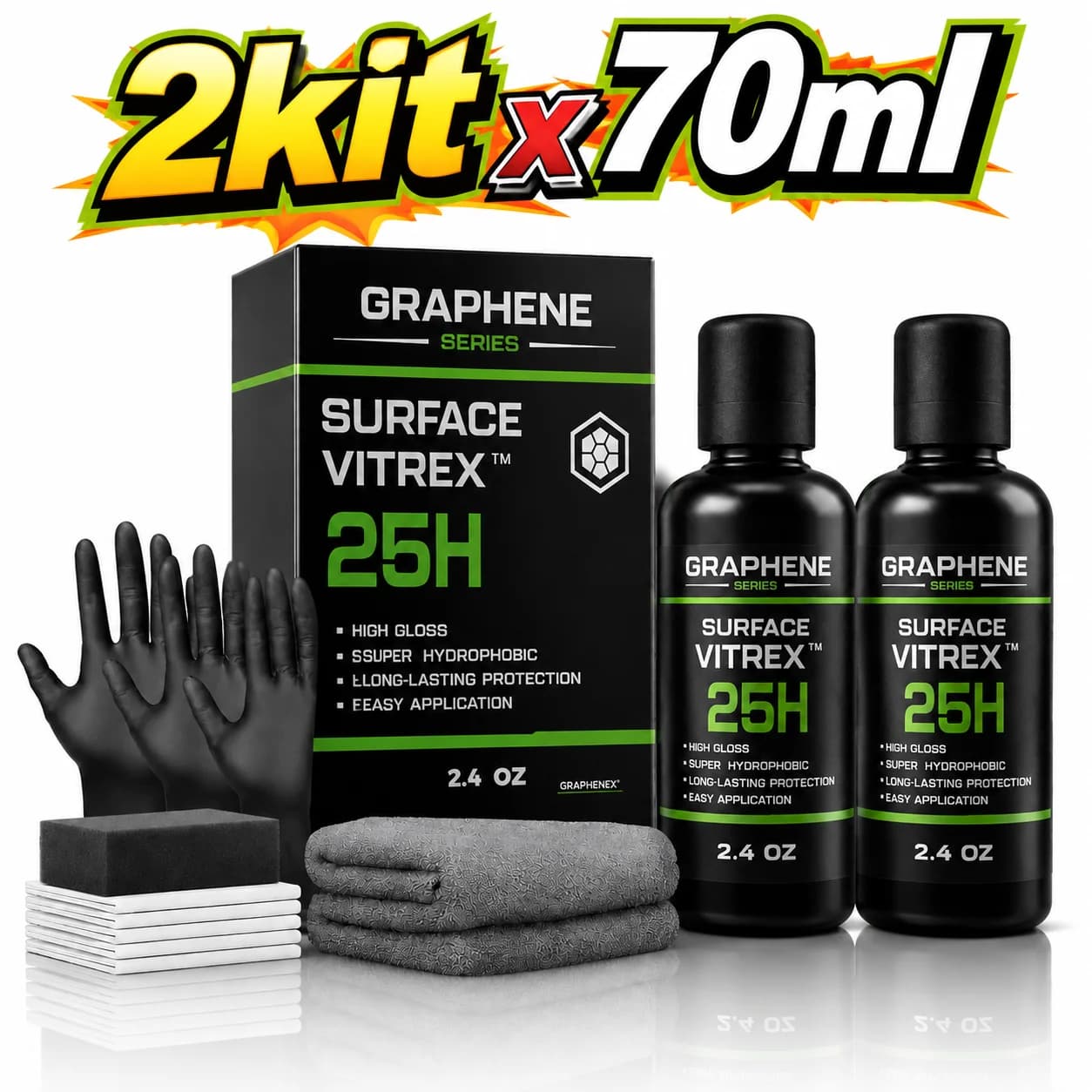 Graphene Nano Ceramic Coating Spray Car Hydrophobic Auto Body Shine Armor Wax Crystal Plating Quick Nano-Coating Paint Cleaner