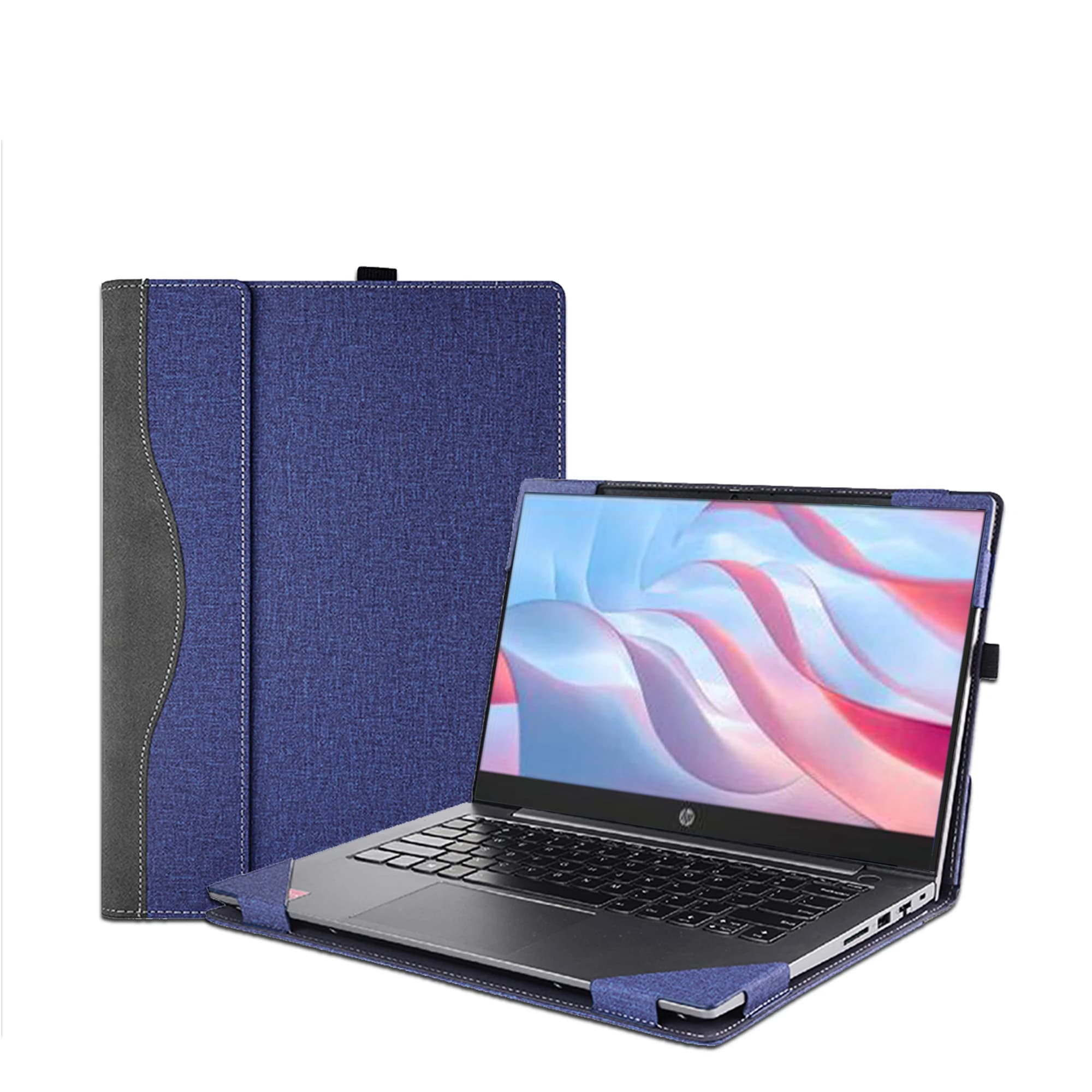 Custodia per Laptop per HP 250 255 G8 G9 custodia da 15.6 pollici, 2 in 1 custodia protettiva in pelle PU accessori regali per la pelle