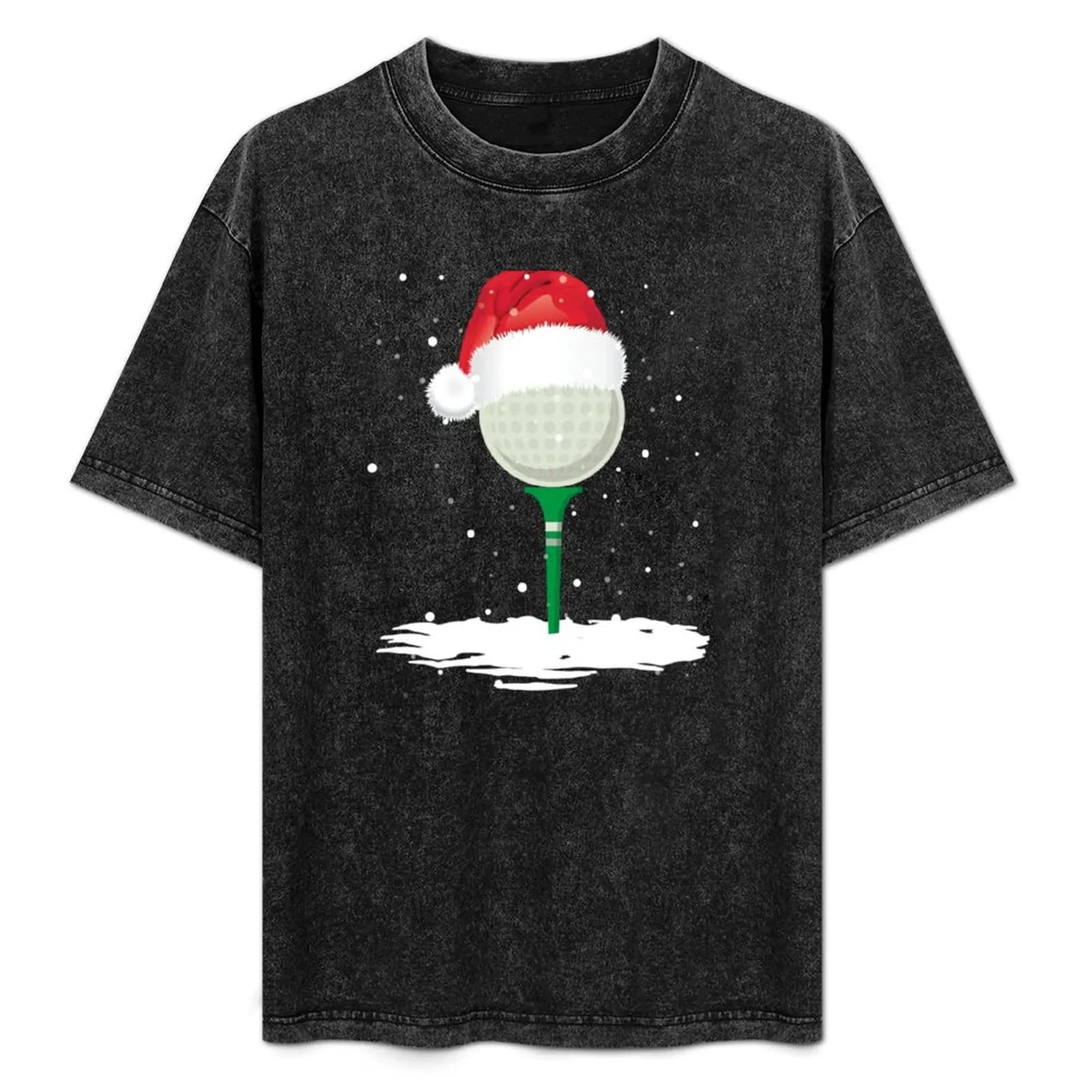 T-shirt da golf natalizia, taglia grande, leggera