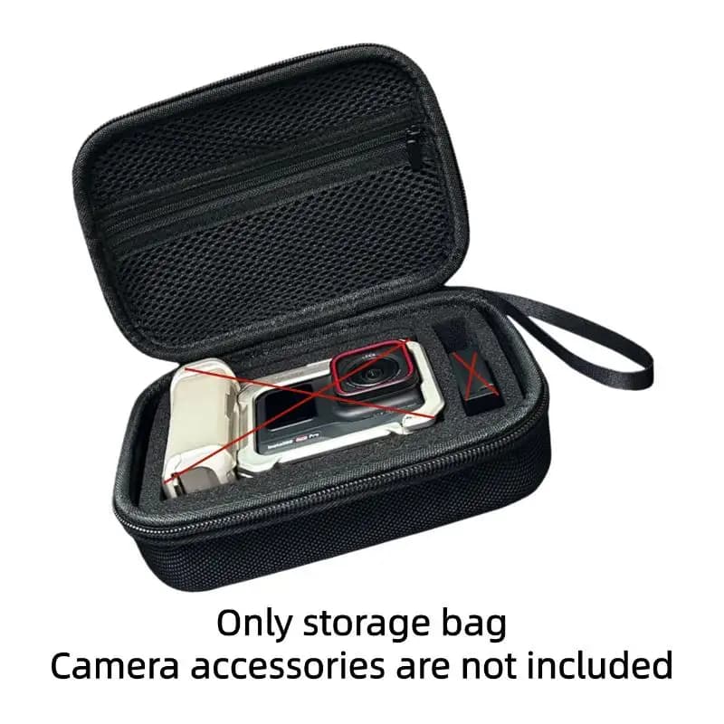 1 piece of shock-resistant travel bag and falls for Insta360 Ace 2/1 Xplorer Grip, EVA case.
