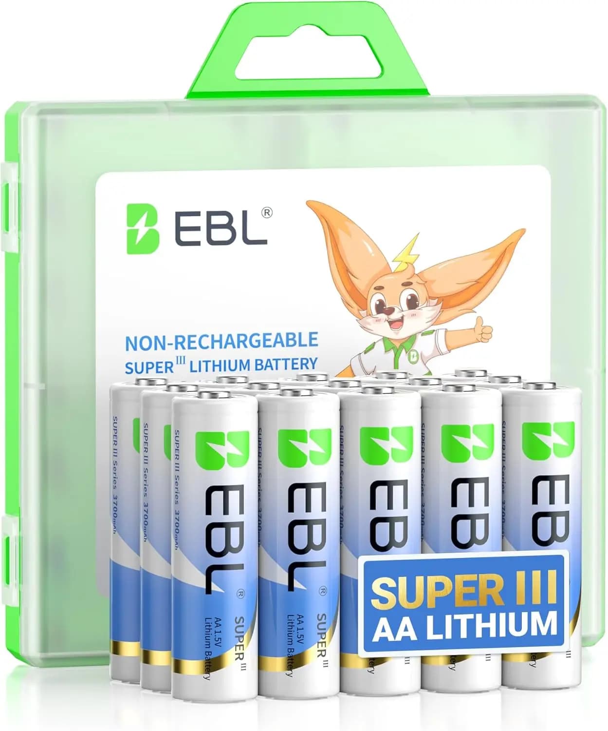 Confezione da 12 Batterie al Litio AA 3700mAh Lunga Durata per Telecamera Blink, Campanello e Serratura Intelligente