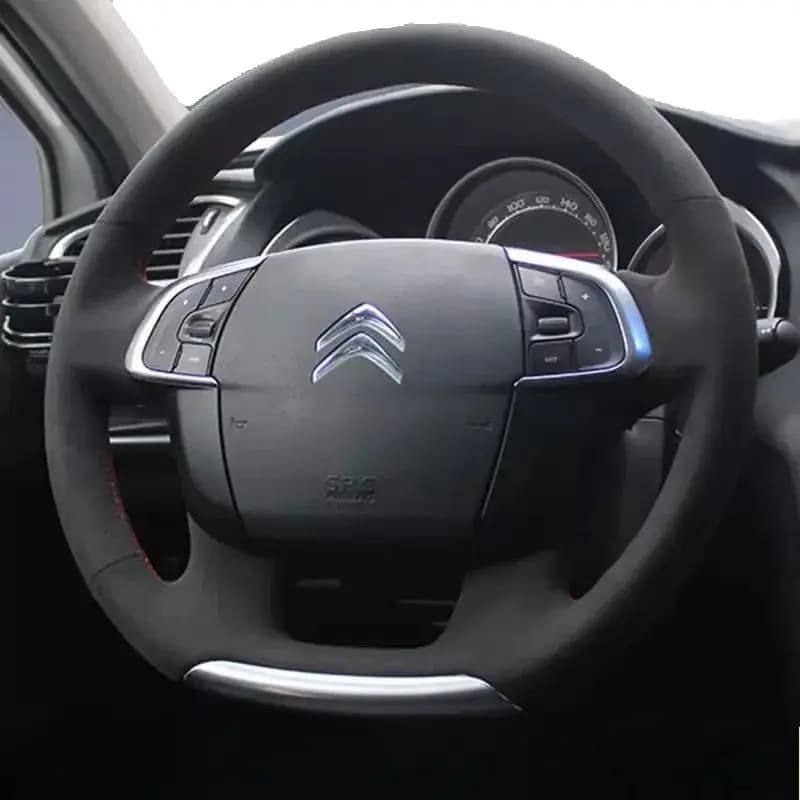 Anti-slip suede car cover hand sewn for car parts Citroen C4 2013- 2018