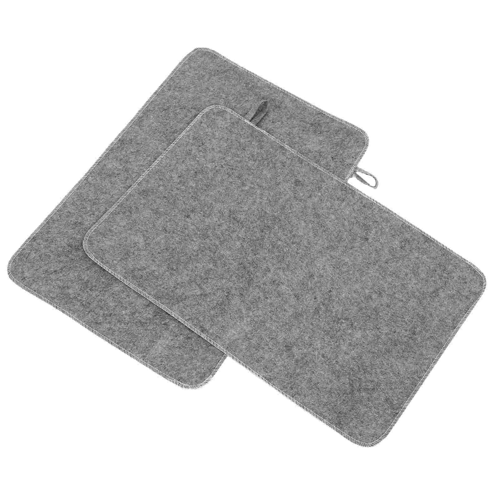 2 pz Feltro Grigio Sauna Cuscino del Sedile Sauna A Vapore Portatile Assorbente Zerbino Bagno Doccia Panca Pad Sauna Accessori Per La Casa