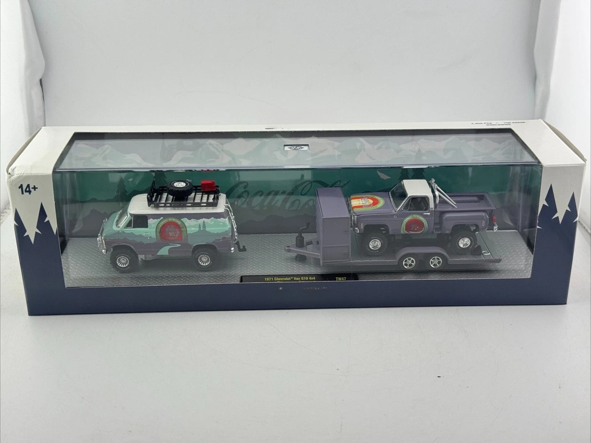 Diecast M2 1/64 Scale 1971 Chevrolet Van G10 Set Alloy Car Model