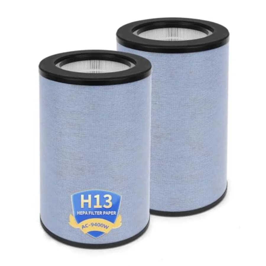 Filtro di ricambio FLT9400 compatibile con il purificatore d'aria GermGuardian AC9400W AC9600W, K 360 ° Filtro HEPA H13 con Carbone Attivo 4-S