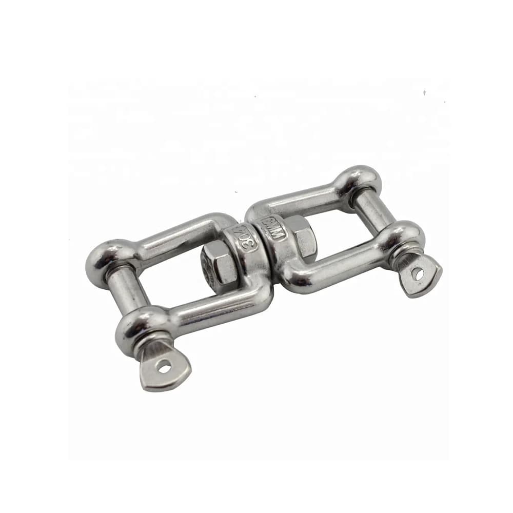 5 Pezzi Connettori Girevoli a Gancio in Acciaio Inossidabile 304 Lucidati da 4mm, 5mm, 6mm, 8mm per Catene di Ancoraggio e Accessori Nautici