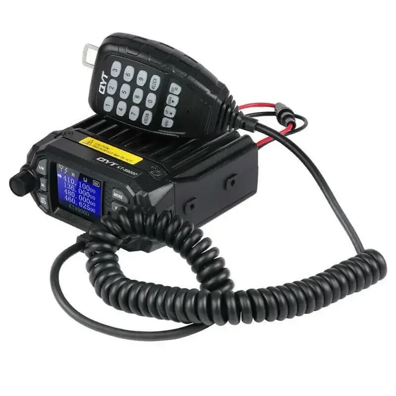 QYT KT-8900D Mini Radio Mobile 25W Dual Band UHF VHF Ham CB Autoradio Stazione Ricetrasmettitore FM Walkie Talkie Comunicazione KT8900D