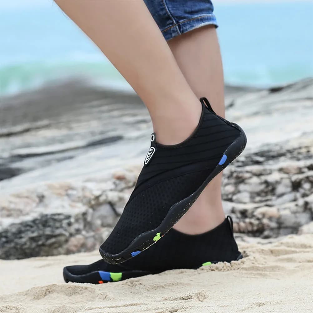 1 paio di scarpe da acqua premium per snorkeling, spiaggia, nuoto, surf, immersioni, piscina, vela, kayak, canottaggio, parco acquatico, pesca, vacanze