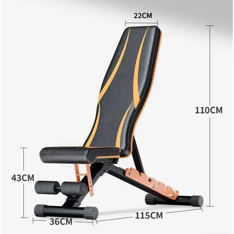 Comfortable stool with handlebars for home use, benches and racks for weight training, convenient folding design