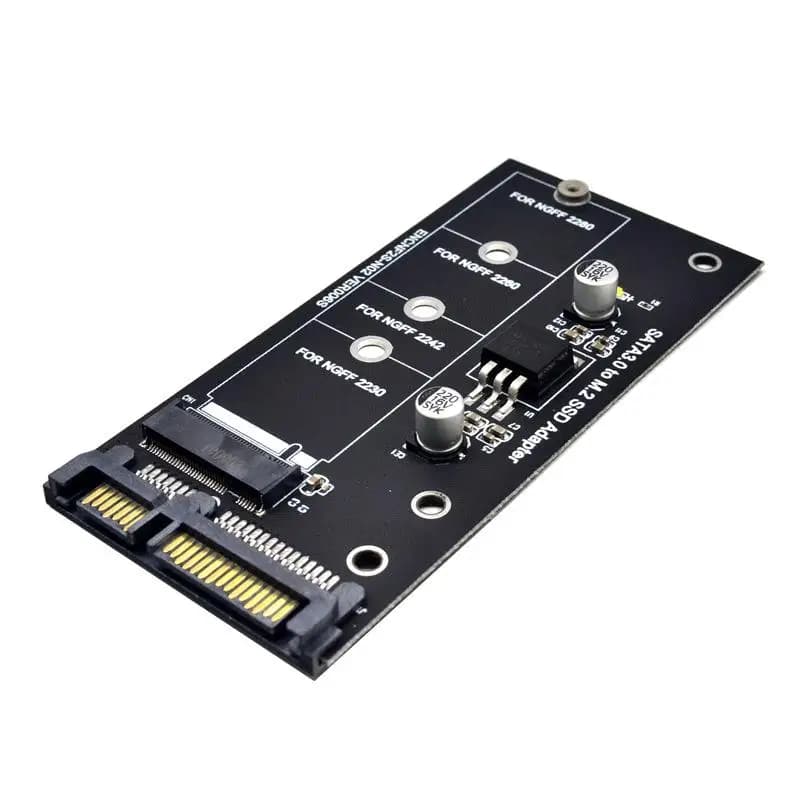 M2 to SATA3 Adapter Card Stable Secure SSD Support Designed for Smooth Data Handling in Desktops and Work Laptops