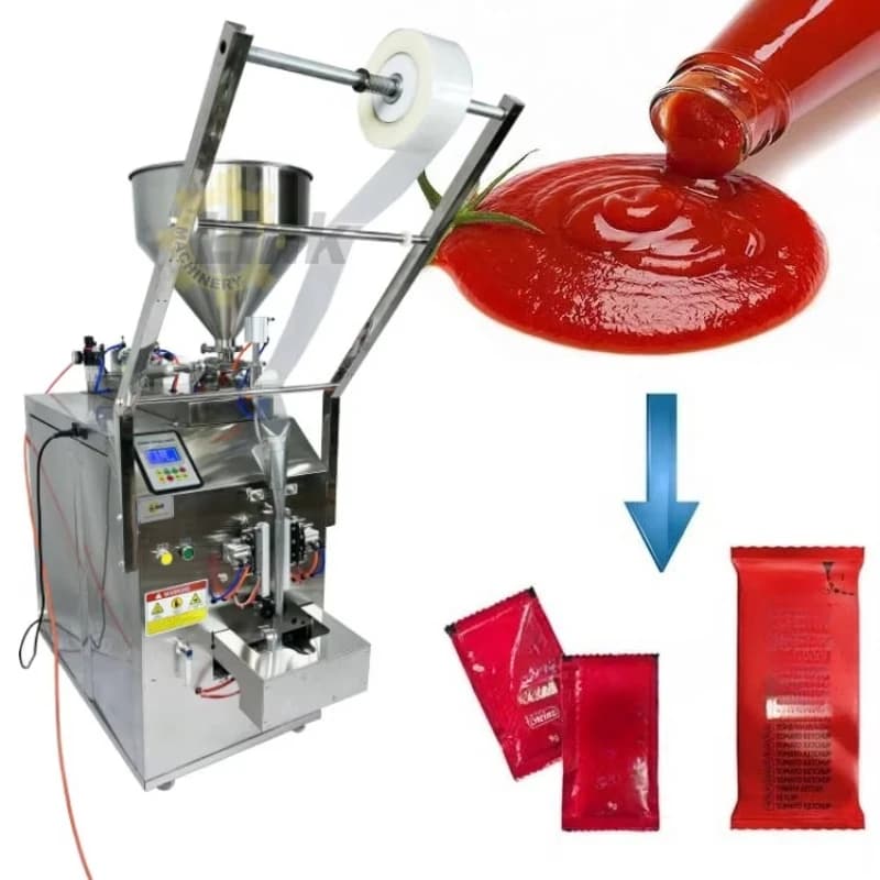 Confezionatrice per salsa, pasta, ketchup