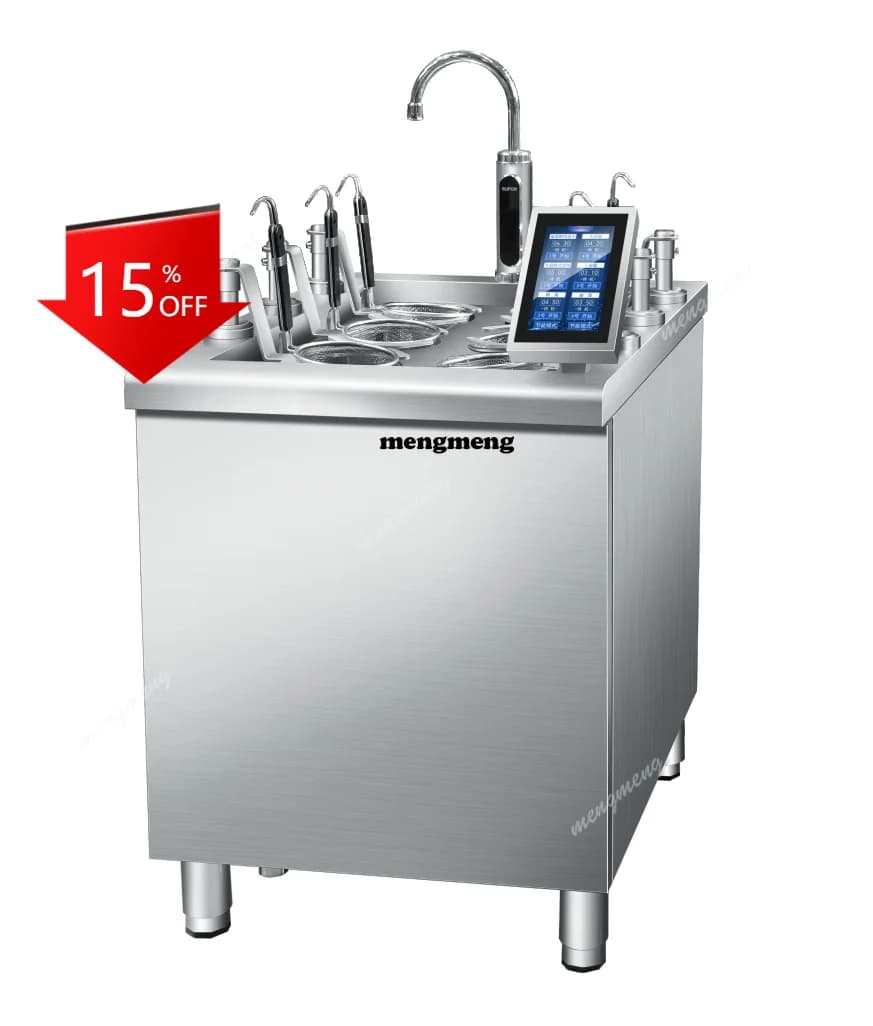 Macchina Automatica per la Cottura della Pasta E132 380V 12KW con 6 Pentole per Ristoranti e Catering