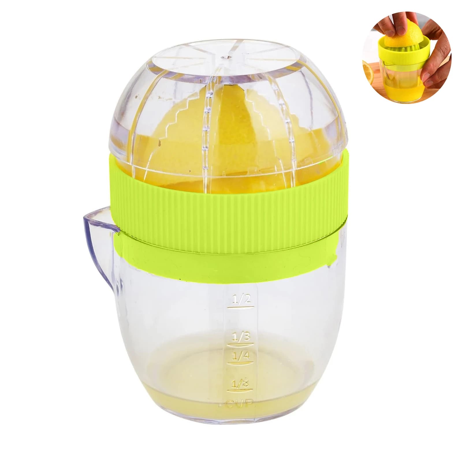 Spremiagrumi manuale Liquidificatore portatile per agrumi per limone, pompelmo, arancia, contenitore per succo sicuro per alimenti