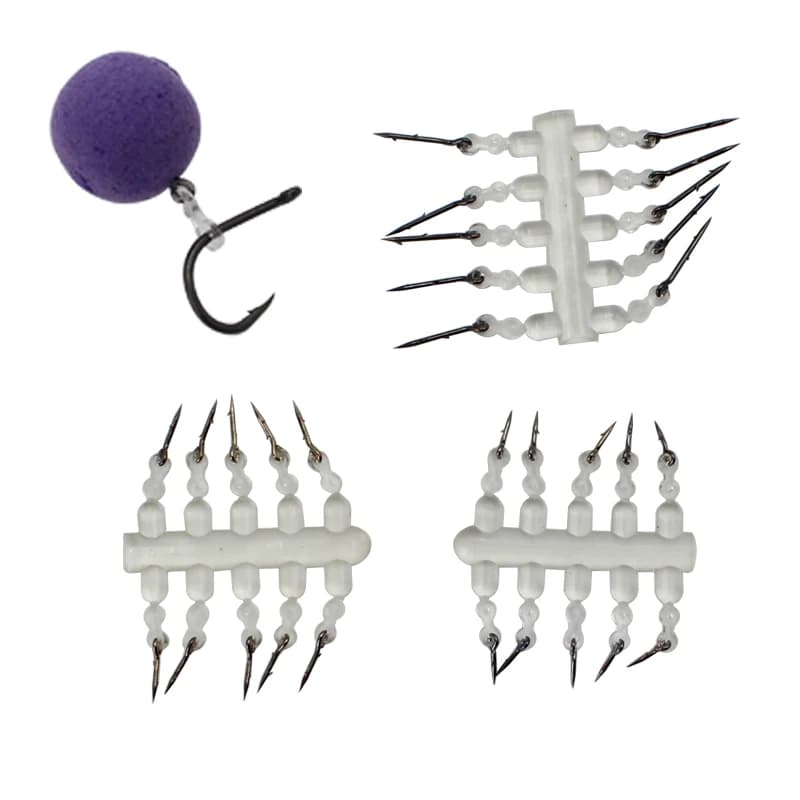 10PCS esca per carpa inchiodato connettore in gomma con connettore per Ronnie rig pesca Boilie esca baionetta carpa alimentatore pesca