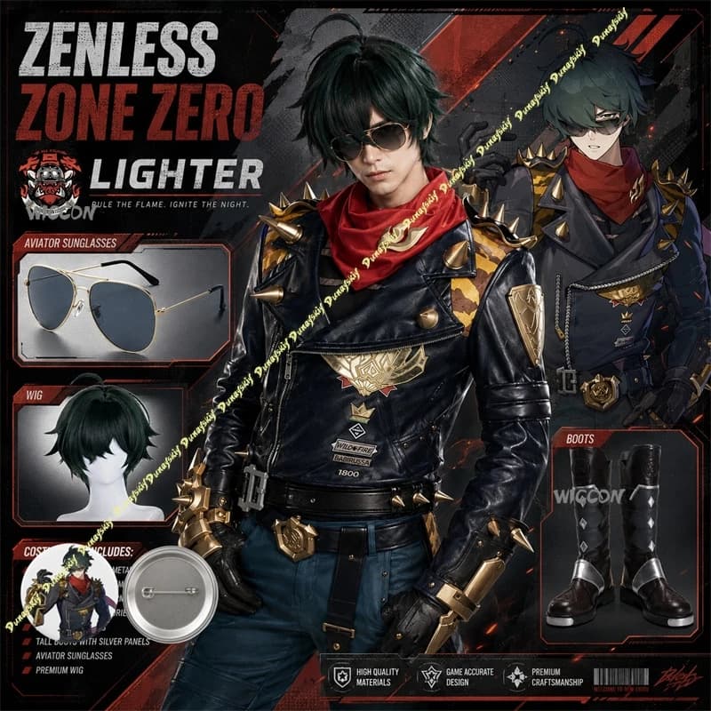 Zenless Zone Zero Costume Lighter Cosplay Costume High Quality Cosplay Outfit Halloween Costume Role Play Clothing