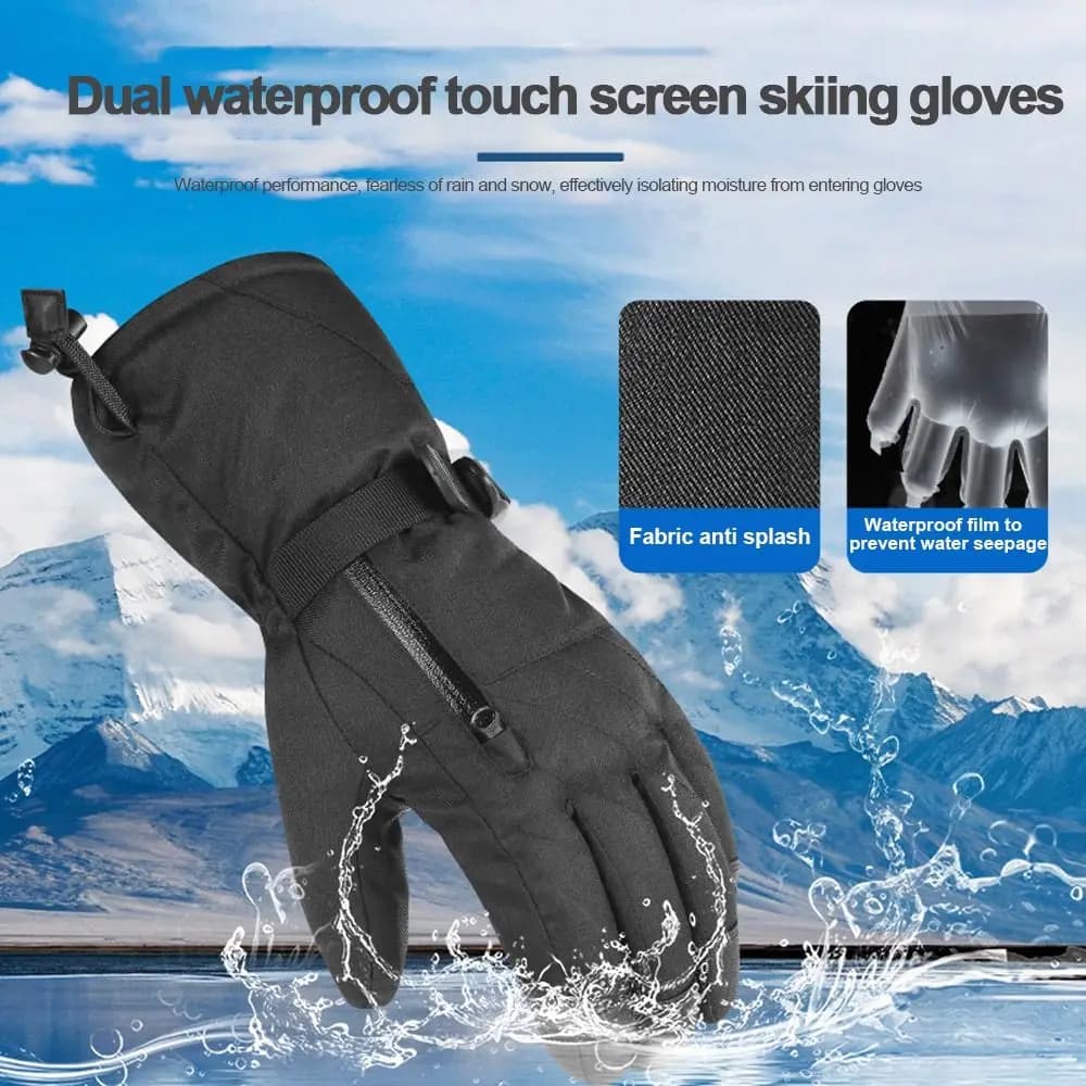 Winter ski gloves waterproof antiskid cycling riding hikingism thickening glove hot snow snowboard gloves whole man woman