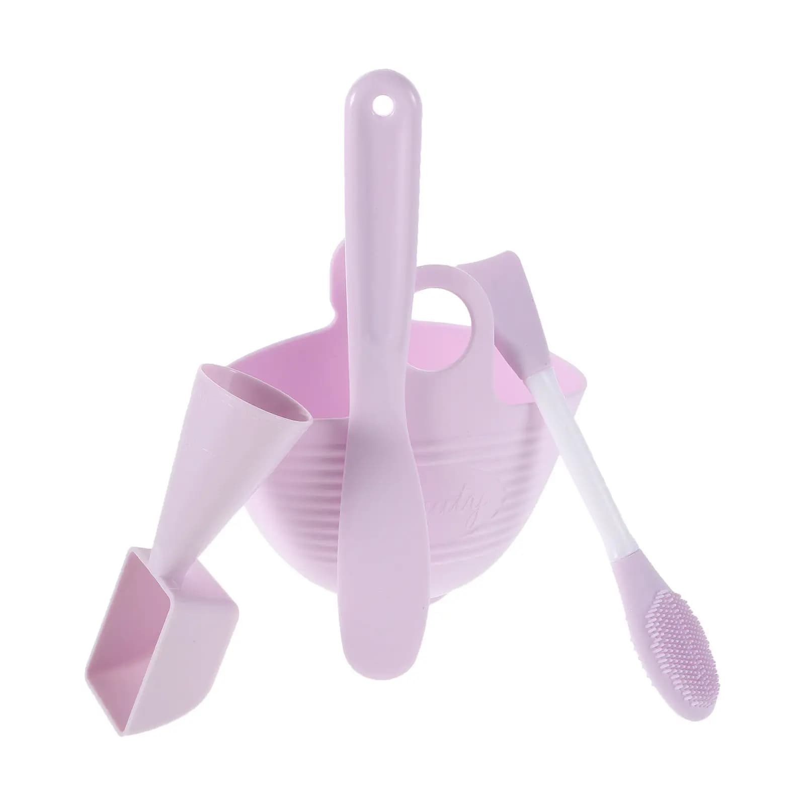 Silicone Facial Bowl Set Large Bowls DIY Mixing Tool Kit Portable Easy Silicone Stirring Rod Clean Skincare Accessories