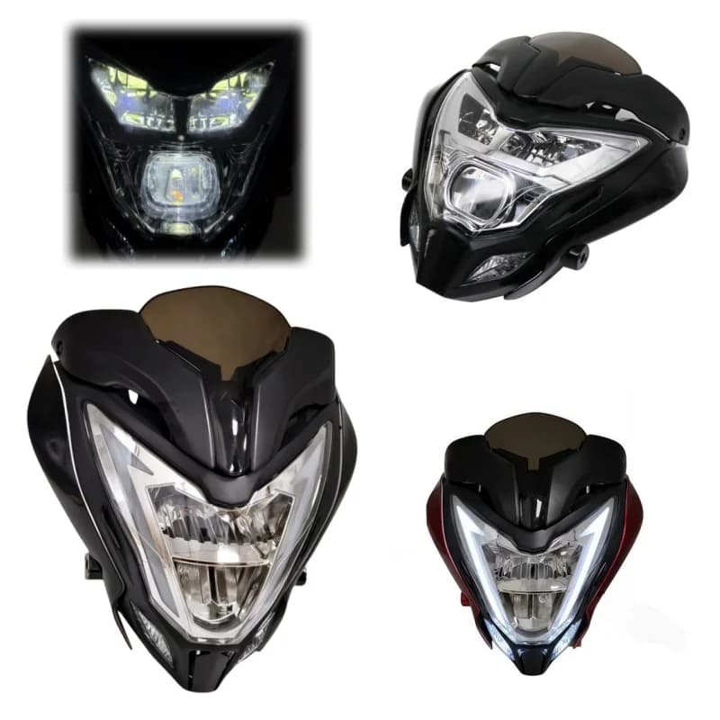 Faro del motociclo LED Per BAJAJ PULSAR 150 200 Montaggio Faro Con Carenatura PULSAR150 PULSAR200 Accessori Moto