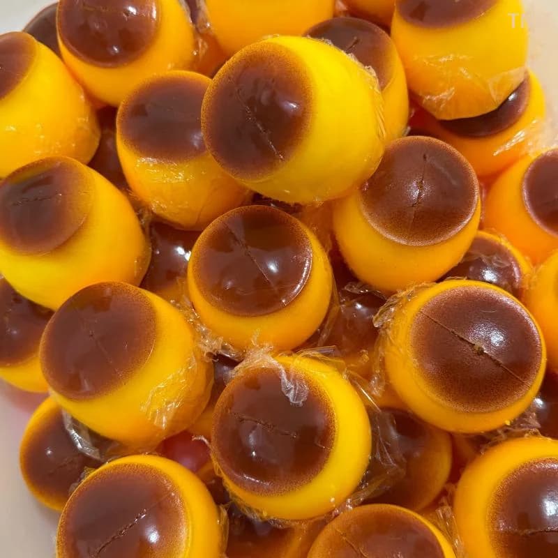 1Pcs Food-shaped Pudding Squeeze Ball Fidget Toy Caramel Pudding Stress Ball ASMR Sensory Stress Relief Toys For Kids & Adults
