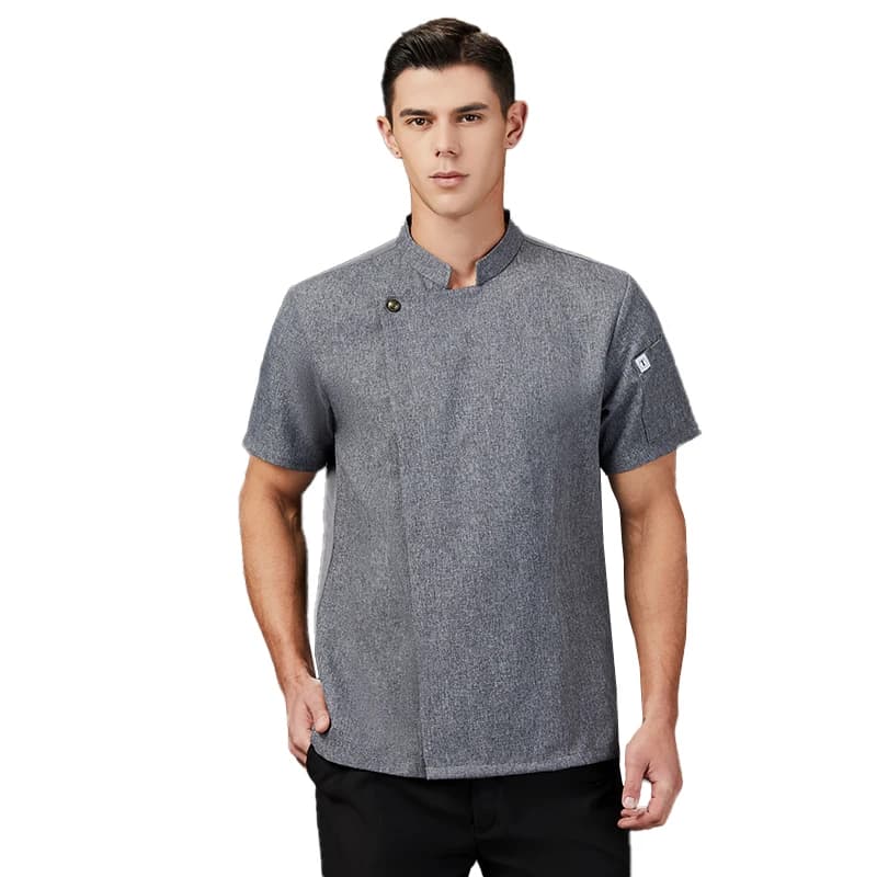 Uniforme da cuoco cameriere abbigliamento da lavoro a maniche corte abbigliamento da cucina completo da lavoro per servi camicia da cuoco professionale da donna
