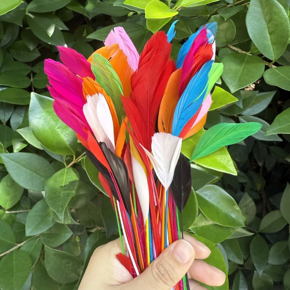 50Pcs Goose Feathers For Needlework Handicraft Accessories DIY Dream Catcher Carnival Decor Wedding Centerpiece Supplies Plumes