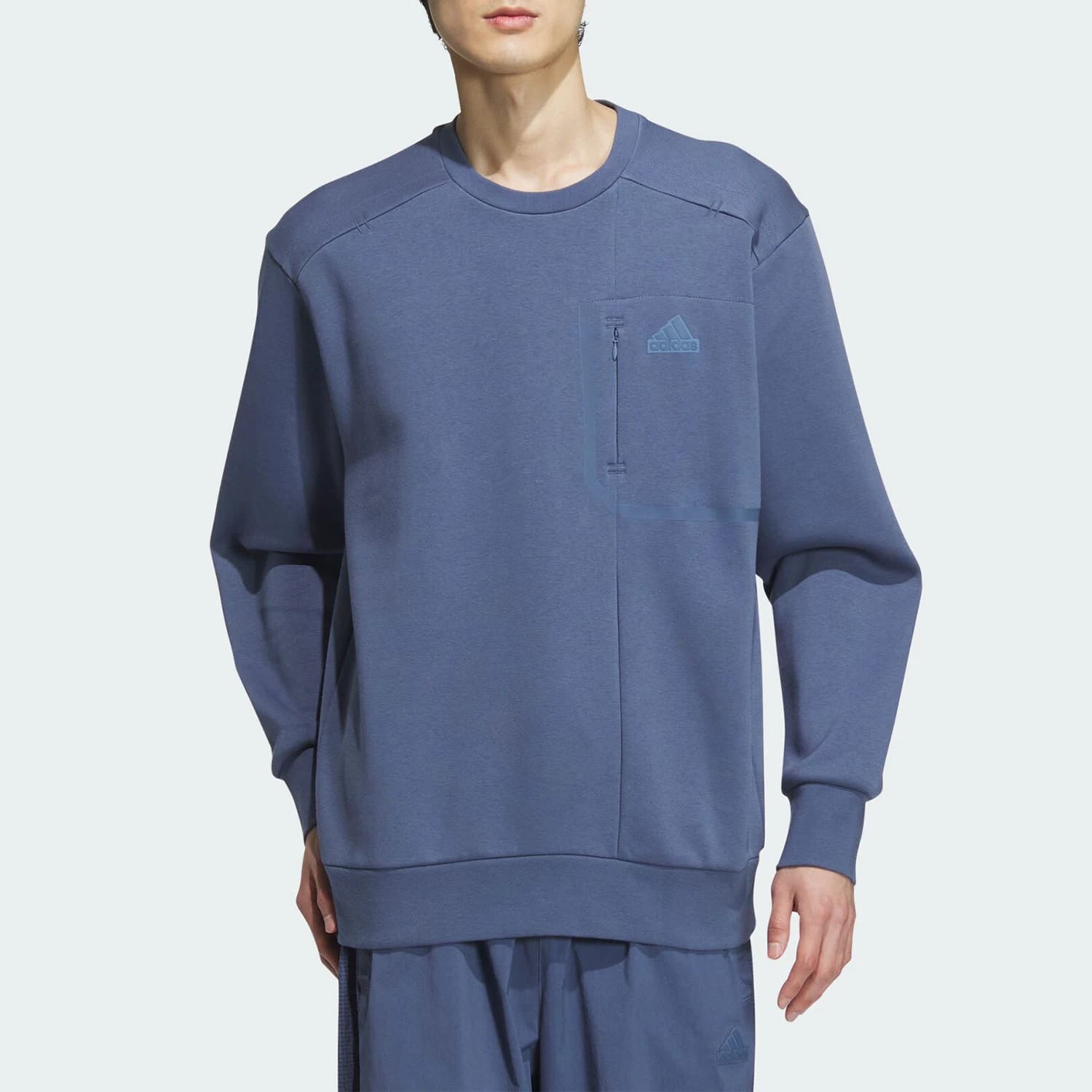 Felpa con cappuccio autunnale originale Adidas da uomo con collo rotondo IM9066