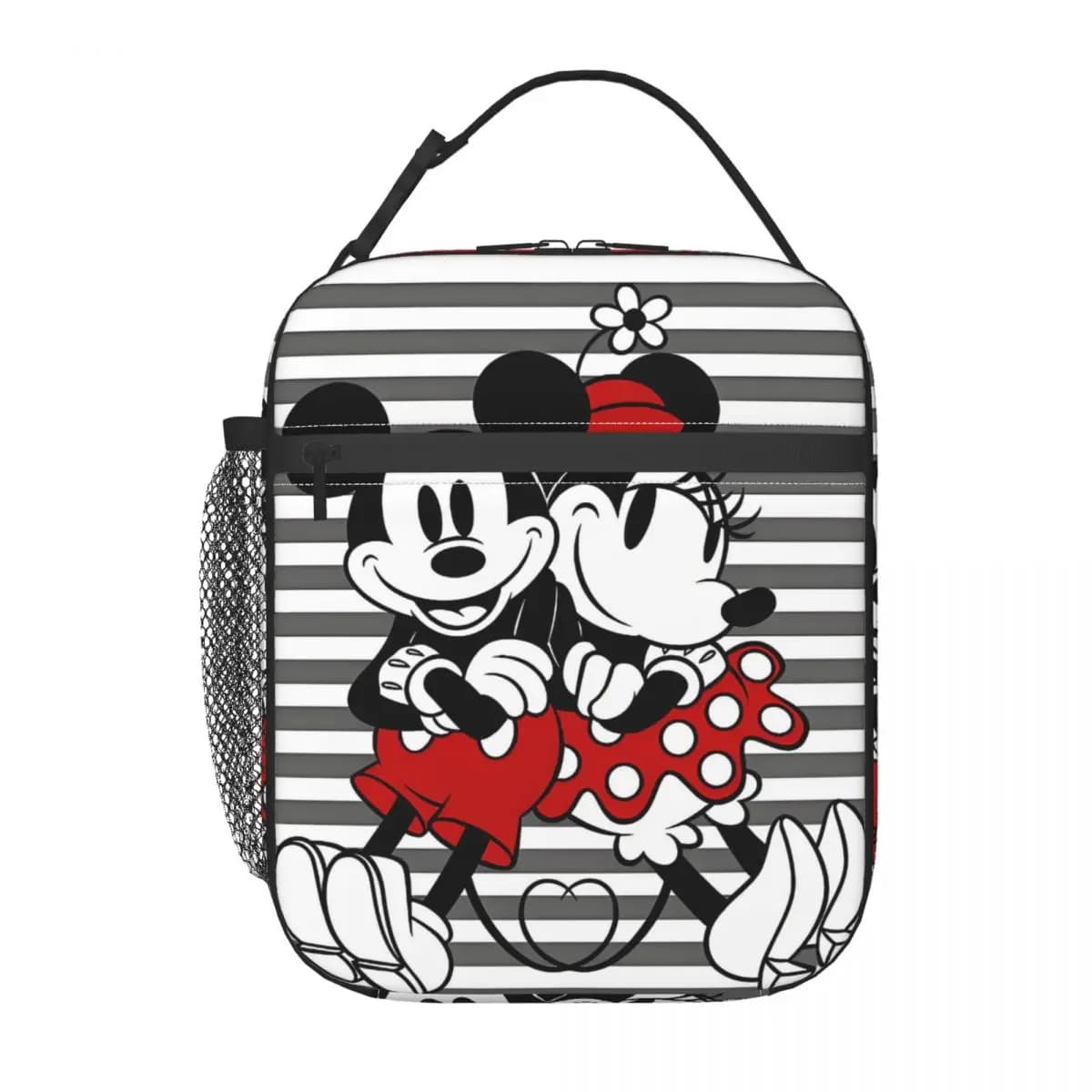 Borse Termiche Personalizzate con Cartoni Animati di Minnie e Mickey Mouse, per Lavoro e Scuola, Contenitori Termici Impermeabili per il Pranzo, per Uomini